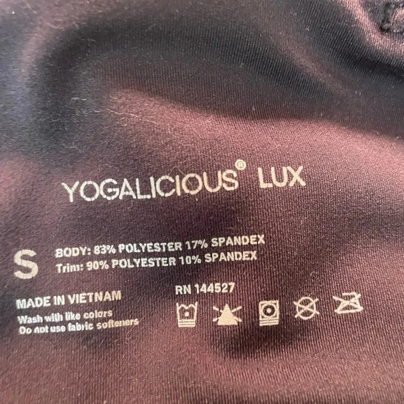 Yogalicious black yoga pants size small - Picture 5 of 5